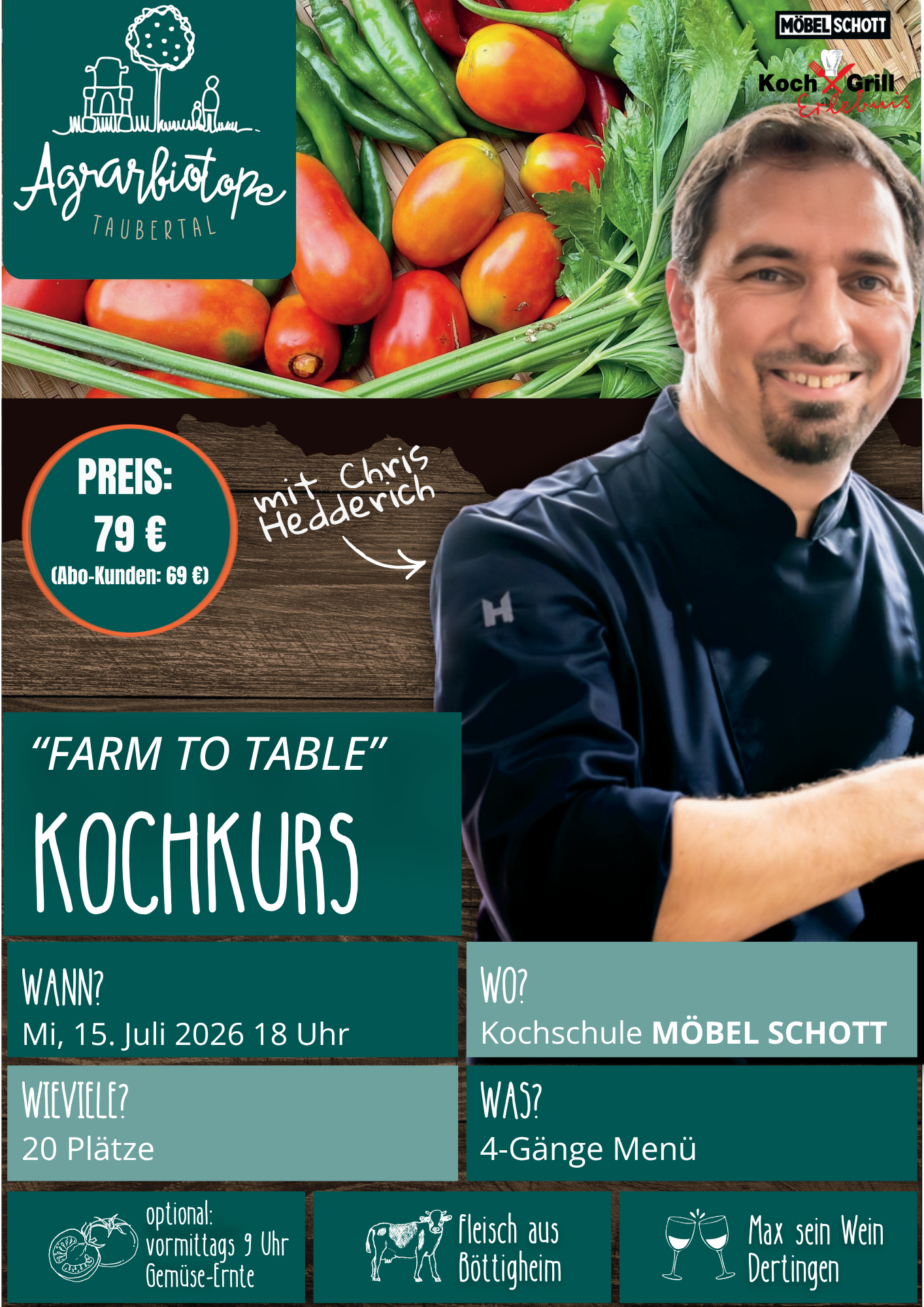 Kochkurs "Farm to Table"